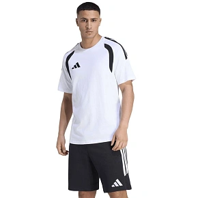 Pánske tričko adidas Tiro 26 League Tee white and black KC3698 pánske
