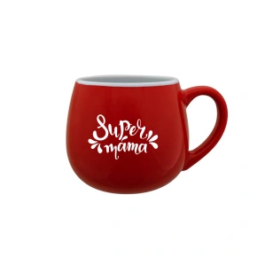 SUPER MAMA (SPECIAL EDITION) - červený keramický hrnček 300 ml