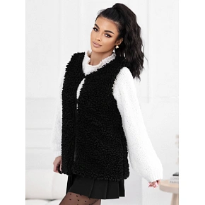 Dámska vesta KZ 14021.96P čierna - FPrice