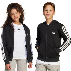 Detská mikina adidas Essentials Full-Zip čierno-biela JD6494