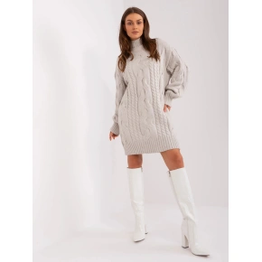 Dámske svetrové šaty 2367-1.35P svetlo béžové - Fprice