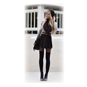 Dámske vysoké čižmy 44010 s vlnou - WiK