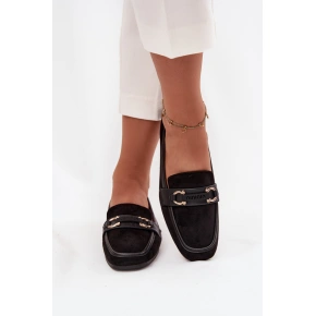 Dámske mokasíny H8-515 black - Sweet shoes