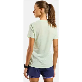 Koszulka damska Odlo ESSENTIAL LINENCOOL T-shirt crew neck s/s zielona Koszulka damska Odlo ESSENTIAL LINENCOOL T-shirt crew neck s/s zielona