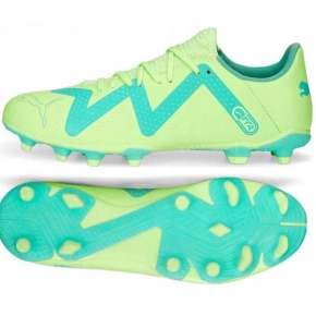 Pánske kopačky FG/AG 107187 03 Neon green with blue - Puma