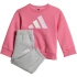 Detské tepláky Adidas Essentials ružovo-sivé JY0303