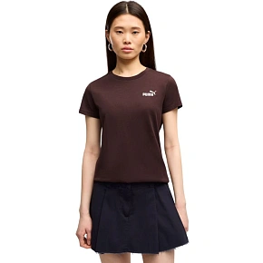 Dámske tričko Puma ESS Small No.1 Logo Tee(s), tmavo hnedé, 682373, 33 Dámske tričko Puma ESS Small No.1 Logo Tee(s), tmavo hnedé, 682373, 33