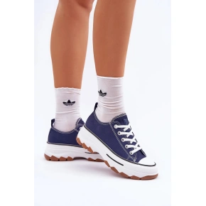 Dámske tenisky 24SP26 tmavomodré - Krok vo veľkom štýle