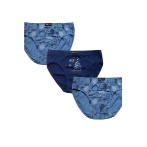 Chlapčenské nohavičky 3PACK B-228 SD Blue mix pattern - Lama