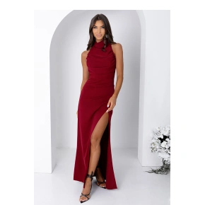 Dlhé šaty 222679 bordová - With You