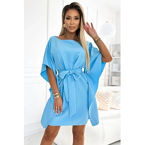 Motýlie šaty 287-26 SOFIA svetlomodré - Numoco