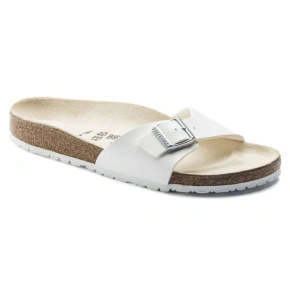 Dámske žabky Birkenstock Madrid Birko-Flor White regular wide (0040731)