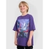 Chlapčenské tričko oversize s potlačou 4F 4FJRAW25TTSHM3061-51S