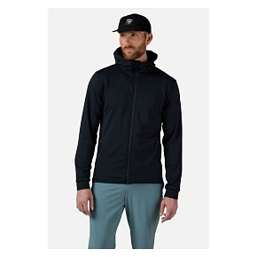 Pánska mikina ROSSIGNOL Mid Layer Thin Fz, čierna Pánska mikina ROSSIGNOL Mid Layer Thin Fz, čierna