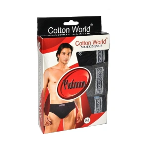 Pánske nohavičky 3PAK Platinum Mix farieb - Cotton World