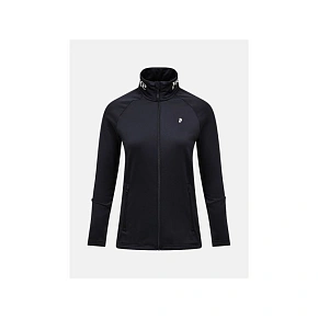 Dámska mikina PEAK PERFORMANCE W Rider Essentials Zip Jacket, čierna Dámska mikina PEAK PERFORMANCE W Rider Essentials Zip Jacket, čierna