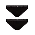 Dámske nohavičky 2PACK 163334 3F223 00020 čierne - Emporio Armani