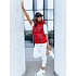 Dámska prešívaná vesta TY3783 červená - FashionStreet