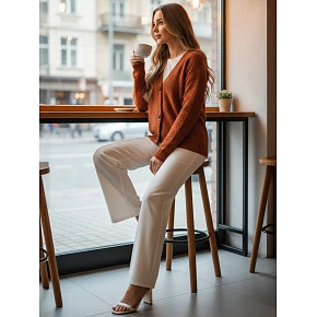 Dámsky sveter my2418 Cinnamon - FashionStreet