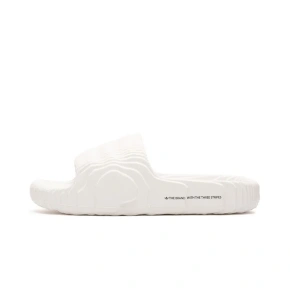 Dámske/pánske žabky adidas Adilette 22 Crystal White s pohodlnou tvarovanou podrážkou White (HQ4672)