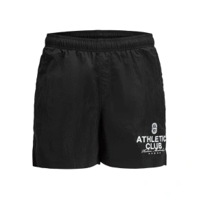 Plavecké šortky Jack&Jones JPSTMAUI CRINKLE NYLON SWIM STYD SS25 12285513 BLACK/BRIGHT WHI Plavecké šortky Jack&Jones JPSTMAUI CRINKLE NYLON SWIM STYD SS25 12285513 BLACK/BRIGHT WHI