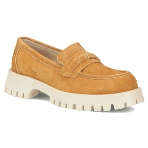 Dámske semišové kožené poltopánky lords camel Filippo DP7554