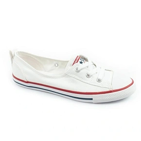 Dámske športové topánky Converse Chuck Taylor All Star Ballet Lace – biele balerínky Dámske športové topánky Converse Chuck Taylor All Star Ballet Lace – biele balerínky