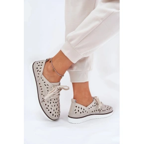 Dámske čižmy LR51-610 Light beige with ecru - S.Barski