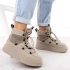 Dámske snežnice na platforme WOL280B Beige - Potocki