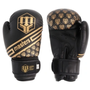 RPU-20 MASTERS 4 oz čierno-zlaté boxerské rukavice