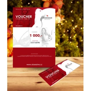 ELEKTRONICKÝ DARČEKOVÝ VOUCHER OBSESSIVE - 1 000 KČ