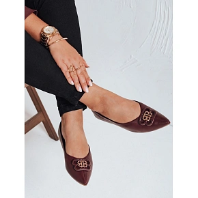 Dámske balerínky ZY1060 bordó - FashionStreet