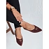 Dámske balerínky ZY1060 bordó - FashionStreet