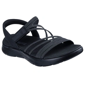 Dámske sandále Skechers GO WALK FLEX SANDAL EMMA 141473 BKGY