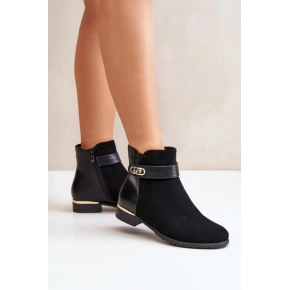 Dámske členkové topánky K-99213 čierne - Step in style