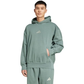 Pánska mikina adidas A SZN W FL HD green JL6538 pánske farby