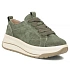 Skórzane sneakersy na platformie zielone Filippo  DP7959 dámské