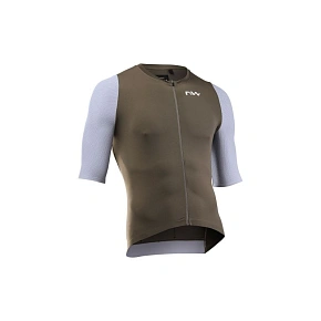 Cyklistické tričko NORTHWAVE Extreme Evo Jersey S/s, hnedé