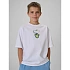 T-shirt loose z nadrukiem chłopięcy 4F 4FJRSS26TTSHM4276-10S