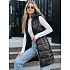 Dámská prošívaná vesta TY5257 s kapucí černá - FashionStreet 
