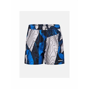 Pánske plavky PEAK PERFORMANCE M Graphic Swim Shorts, modrá farba
