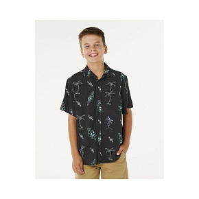 Chlapčenská košeľa RIP CURL Eternal Shred Ss Shirt-Boy, čierna Chlapčenská košeľa RIP CURL Eternal Shred Ss Shirt-Boy, čierna