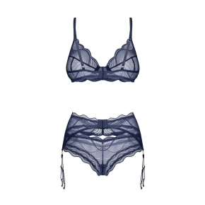 Dámsky sexy set Nightly Blue 3-PCS SET dark blue - Obsessive