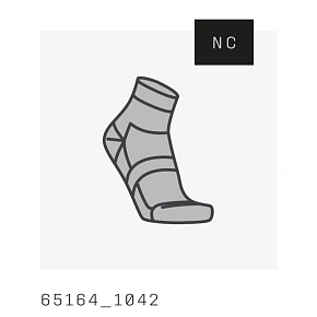 Cyklistické ponožky POC Cadence Road Short Sock, šedé