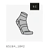 Cyklistické ponožky POC Cadence Road Short Sock, šedé