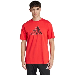 Pánske tričko adidas Logo Graphic red JJ3934 pánske