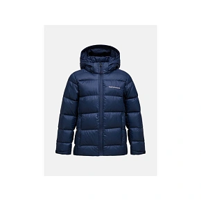 Bunda PEAK PERFORMANCE Jr Frost Down Puffer Jacket, tmavomodrá Bunda PEAK PERFORMANCE Jr Frost Down Puffer Jacket, tmavomodrá