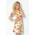 Dámske krátke šaty BLOSSOM s kvetinovým motívom SAF-88-2 - Numoco