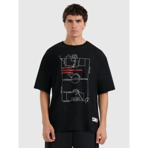 Pánske tričko oversize s potlačou 4F 4FRAW25TTSHM3257-20S Pánske tričko oversize s potlačou 4F 4FRAW25TTSHM3257-20S