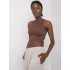 Dámsky top TK RP TP 333435.19P tmavo hnedý